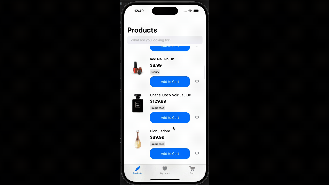 iMarket Product App